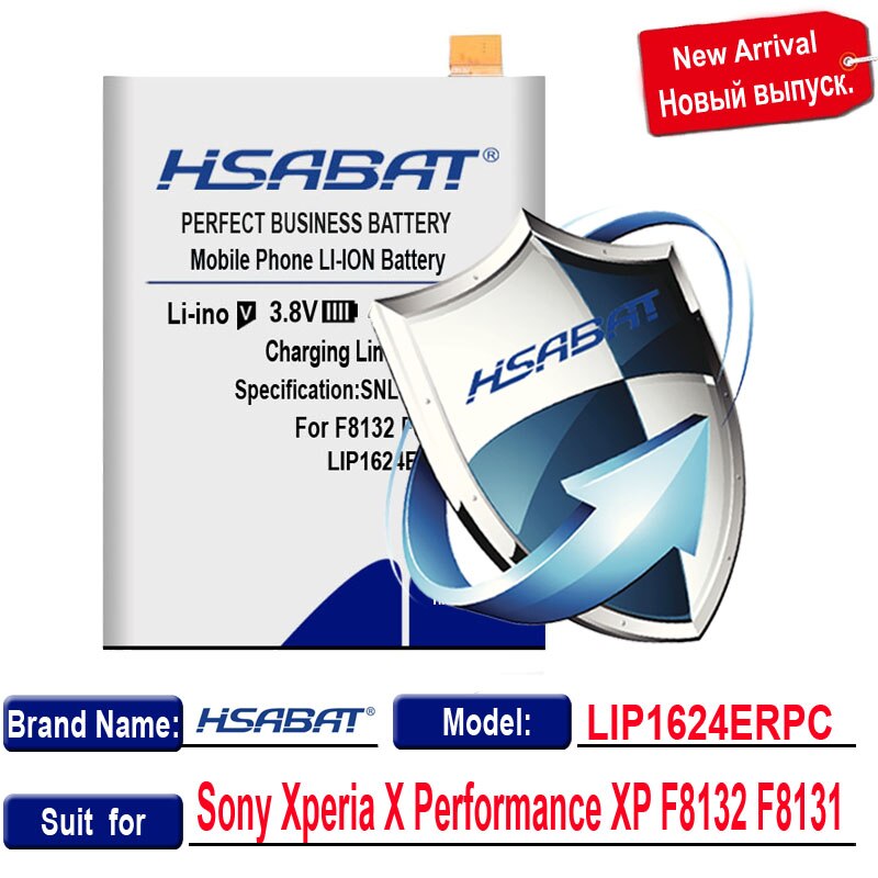 HSABAT LIS1632ERPC LIP1624ERPC batería para Sony Xperia XZ Dual Sim F8332 XZs F8331 para el Xperia X Performance XP F8132 F8131: for Xperia X