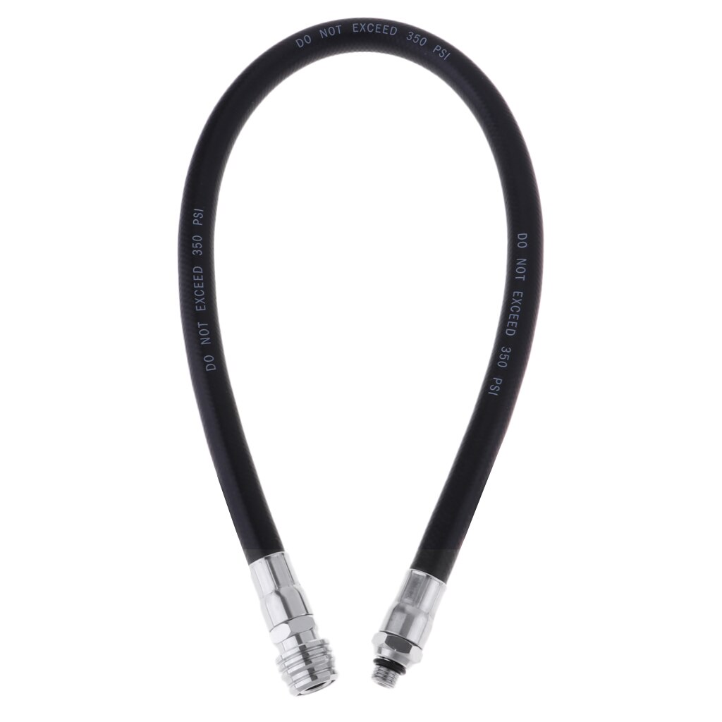 Tuyau tressé Flexible de plongée sous-marine, régulateur de basse pression noir, pieuvre de plongée, 1ère étape: 75cm