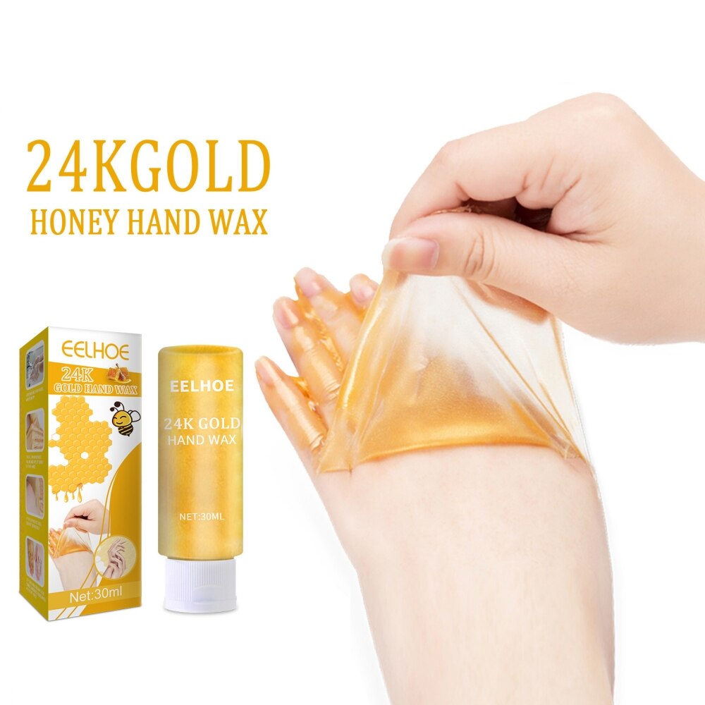 24K złoty miód odkleić ręcznie wosk wybielanie nawilżający cienkie linie krem robić rąk złuszczający modzele parafina robić rąk