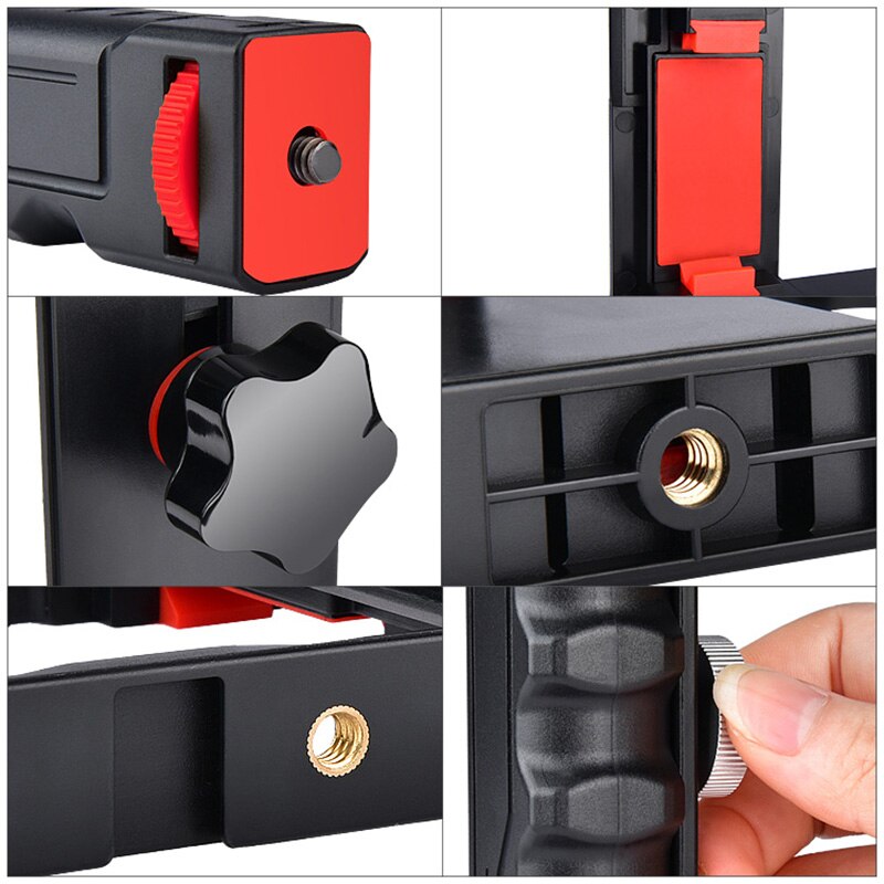 Video Camera Cage Stabilizer Film Making Rig for Cell Phone Handheld Bracket DQ