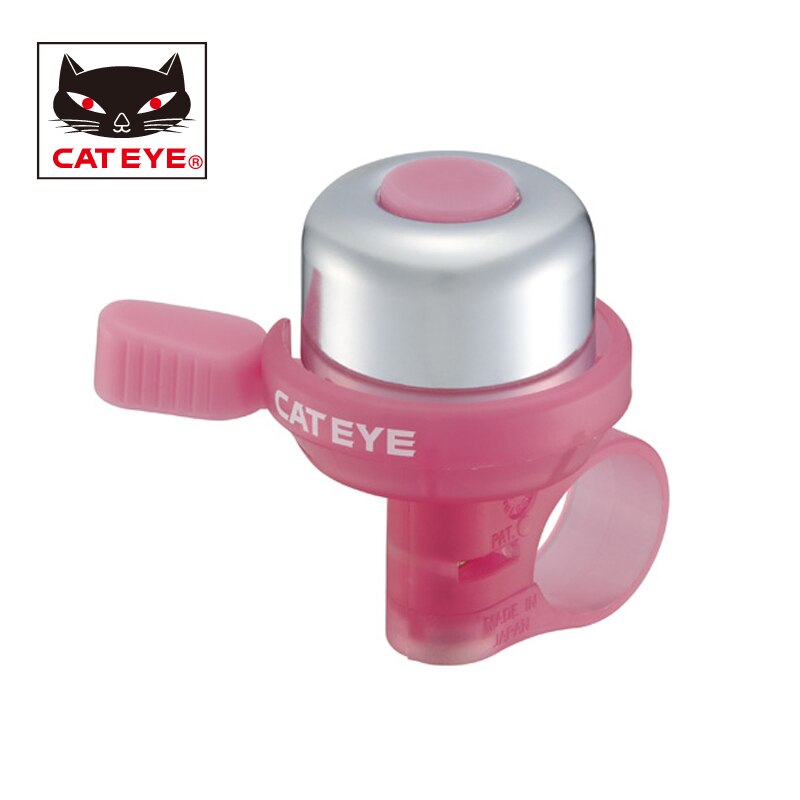 Cateye cykelklokke mtb landevejscykel kobber 90db horn klokke 2.2-25.4 mm styr klokkehorn lyder luftalarm ringer klokker pb -1000: Jordbær