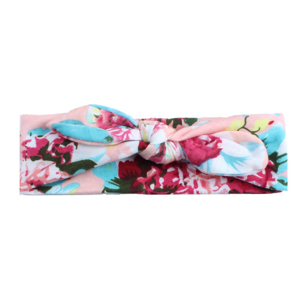 Europäische Frühling/Sommer Blumen- Baumwolle infantil Bogen Stirnband Heißer Elastische freundlicher Mädchen DIY Haar Zubehör Für Party
