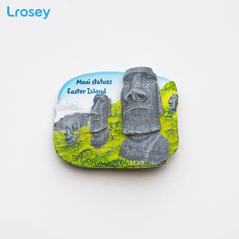 Fridge magnet souvenir Greece Paris Resin refrigerator Magnetic sticker Dubai Sydney home decor kitchen decoration accessories: stone statue