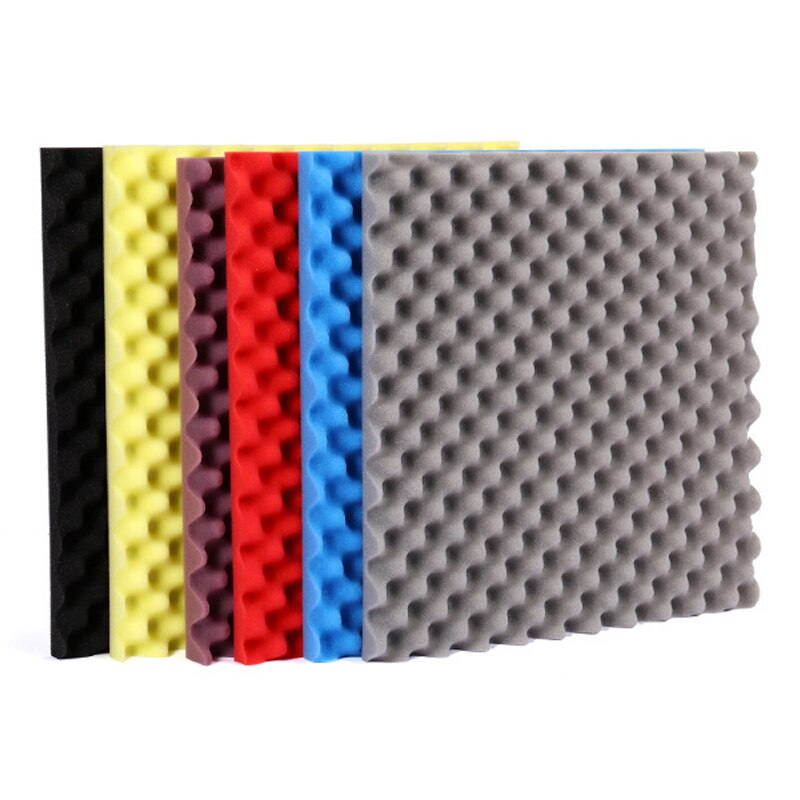 Soundproofing Foam Tiles High Density Acoustic Foam Sound-Absorbing Cotton KTV Audio Studio Room Home Egg Crate 30X30X2cm