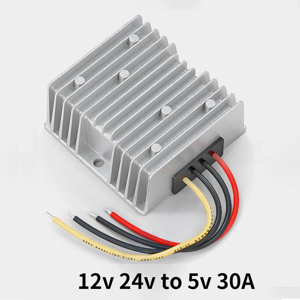 150W 12v 24v to 5v Converter 12v To 5v 30a dc to dc Step-down and booster Module 5v 30Amps Dc Converter: Default Title
