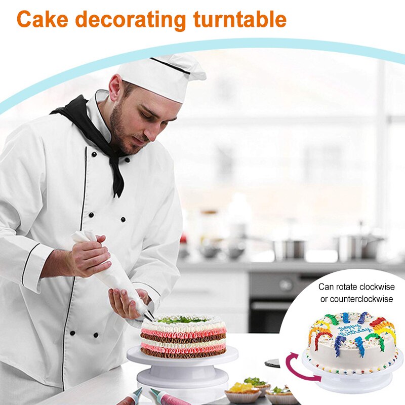 Rotating Cake Turntable Smoothly Revolving Cake Stand Spinner Baking Tools Accessories Supplies for Cake presentoir a gateau