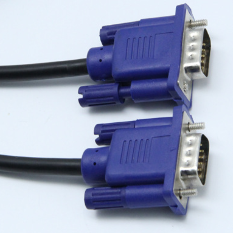 1.5m vga till vga-kabel 15 -stifts hane till hane förlängningskonverteringskontakt för datorskärm projektor pc tv-adapter