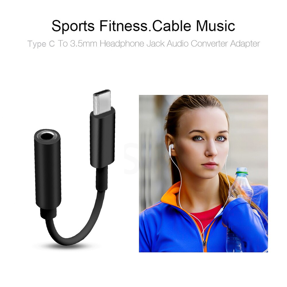 Bundwin typ C męnarty na 3.5mm Jacek kobieta audio Aux kabel USB C robić 3.5mm słuchawki słuchawki adapter dla Huawei P20 P30 zawodowiec