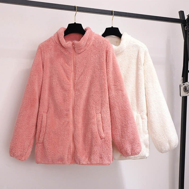Winter coat women plus size bust 150cm 6XL 7XL 8XL 9XL 10XL outerwear women white pink colors