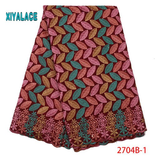suisse Voile dentelle en suisse jolie 100% coton suisse Voile lacets pour africain couture dentelle YA2704B-2: 2704B-1