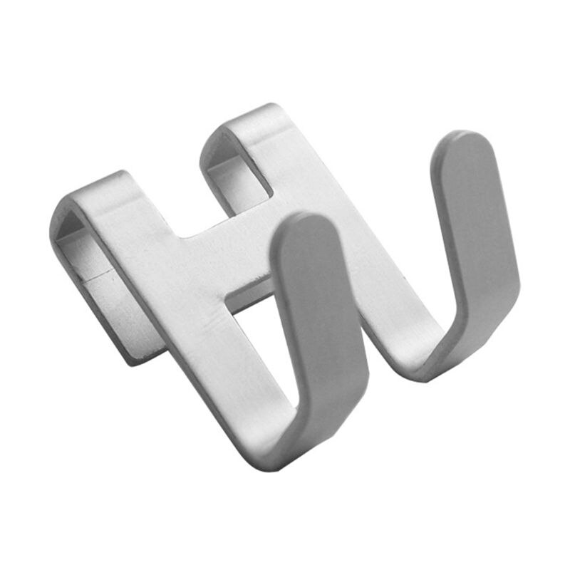 Ruimte aluminium metalen deurhaak punch-free wandhanger handdoekhouder