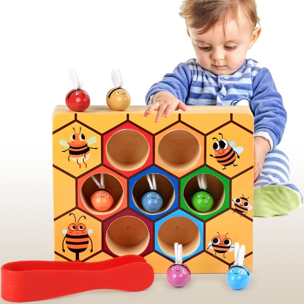 Vroeg Leren Bijenkorf Game Educatief Speelgoed Bee Vorm Kleur Cognitie Kinderen Educatief Speelgoed Voor Kinderen