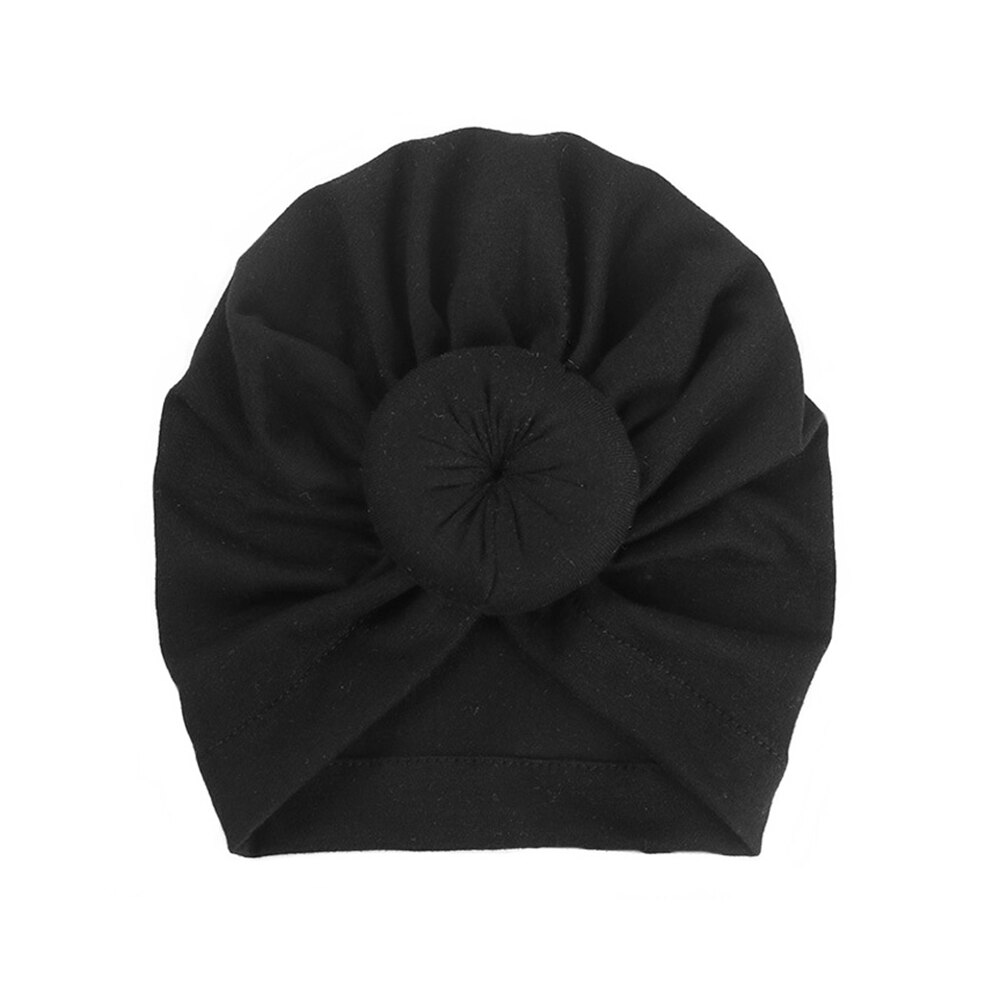 Nova chegada chapéu do bebê inverno macio chapéu de algodão macio turbante nó chapéu unisex cabeça do bebê acessórios elástico envoltório de cabeça meninas chapéu meninos: 04