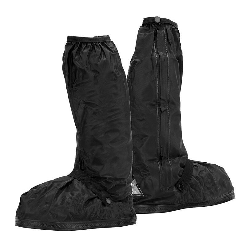 hoch oben Wasserdichte Schuhe Abdeckungen für Außen Motorrad Radfahren Regenschutz für Schuhe WHShopping: Schwarz / 38