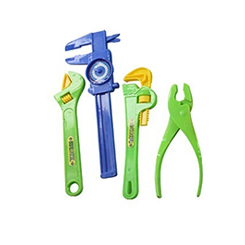 Børn leger foregive legetøjsværktøjssæt arbejdsbænk værksted værktøjskasse værktøjer