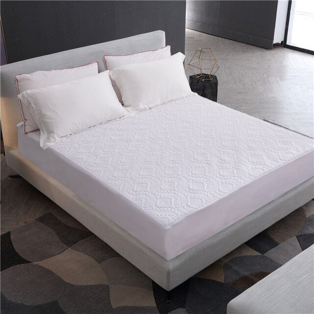 Effen Kleur Gewatteerde Reliëf Waterdichte Matrasbeschermer 160*200 Hoeslaken Stijl Cover Voor Matras Dikke Zachte Pad Voor bedden: color 2 / 140x200x30cm