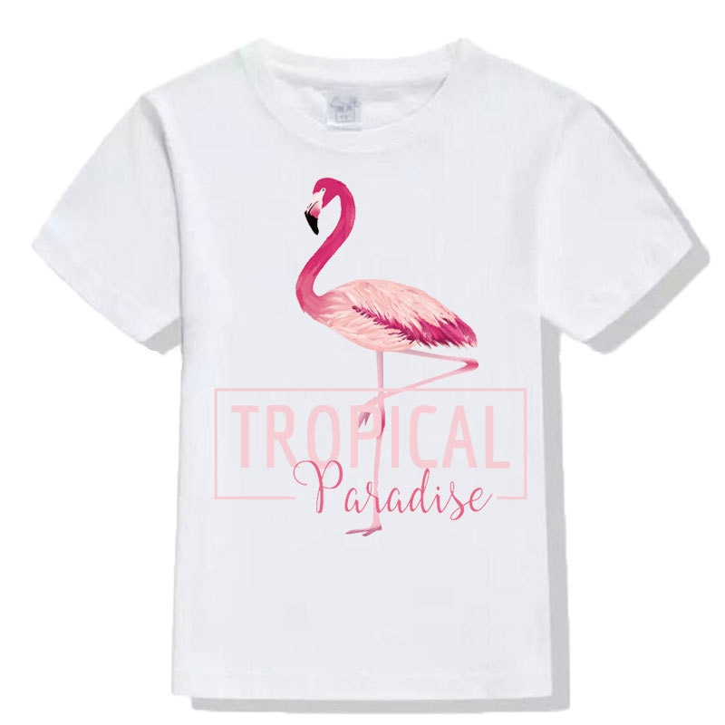 Flamingoer tøj stempling t-shirt æsker og tasker stempling miljø vand vaske etiket varmeoverførsel udskrivning