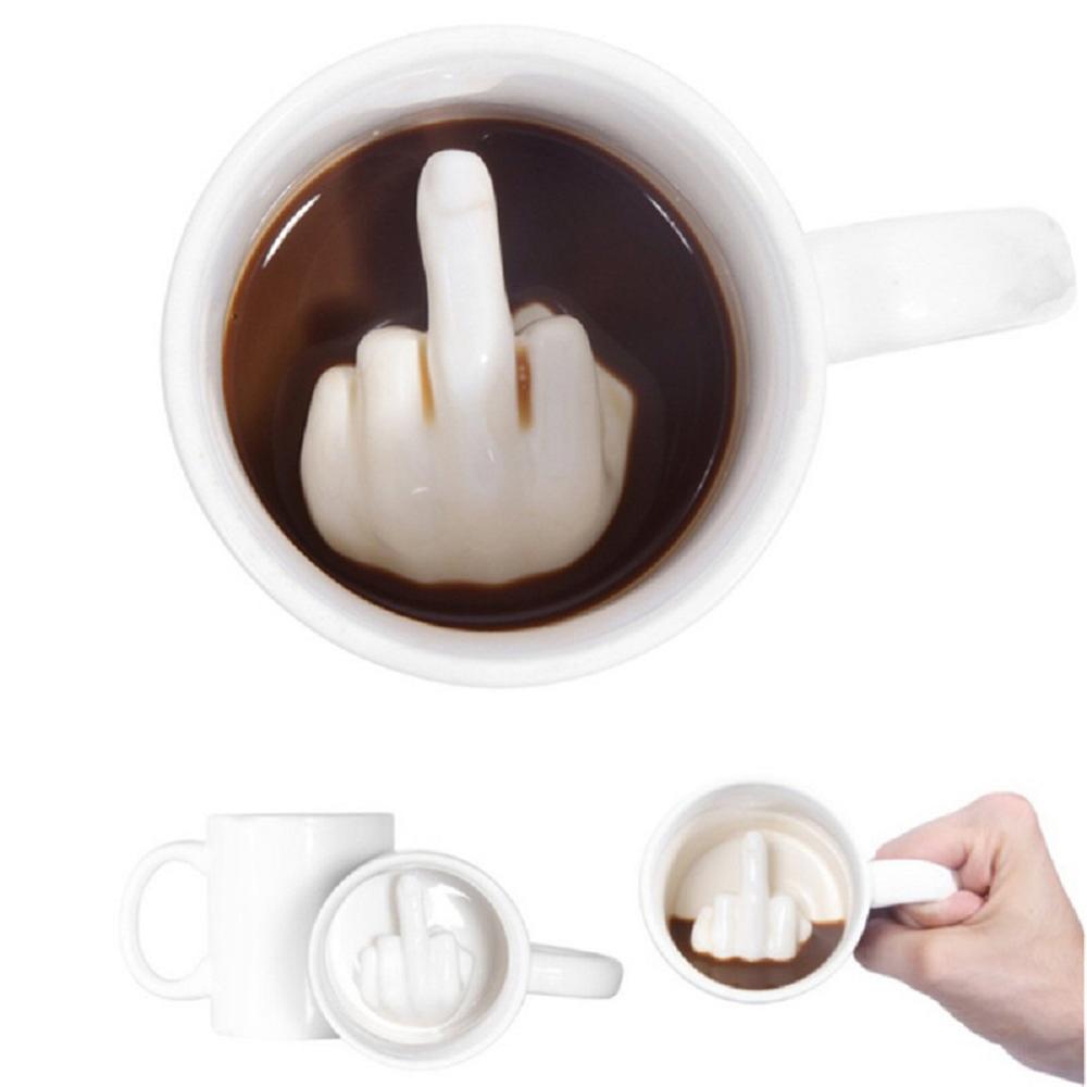 Up Yours Mark Cup Prank Coffee Cup Spoof Ceramic Mug Funny For Milk Breakfast Mug Laugh Lover's