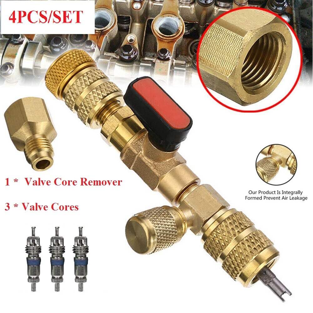 Valve HVAC Valve Core Installer Tool Kit Dual Size 5/16"&1/4" Installer