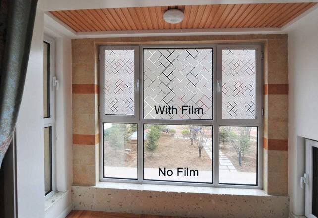 Sunice Frosted Film On Glass Self-Adhesive Waterproof Window Privacy Film Sticker Glass FilmFor Bathroom Living Room Decor
