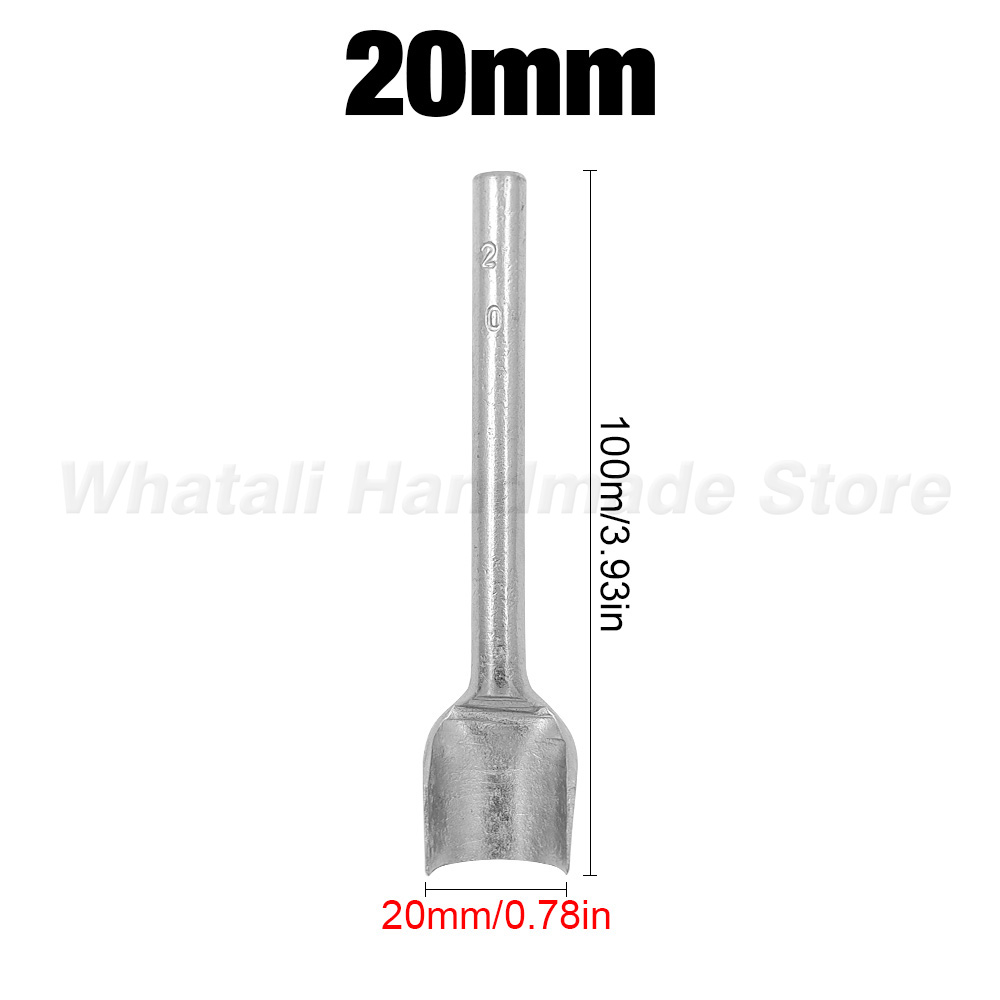 Perforadora semicircular de 3-50mm, perforadora en forma de arco para correa de cinturón, cinturón de cuero, cortador de esquina de cuero semicircular, herramientas artesanales, 1 ud.: plum