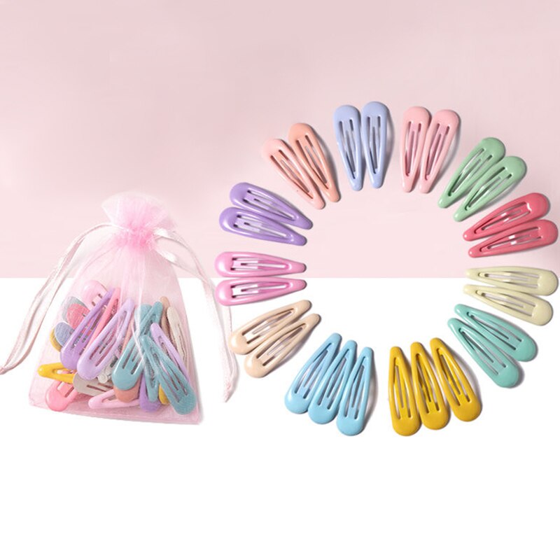 40/30/20/10 Pcs Vrouwen Meisjes Haar Clip Candy Kleur Bb Haar Klem Haar Woord Clip Haar Accessoires Mode