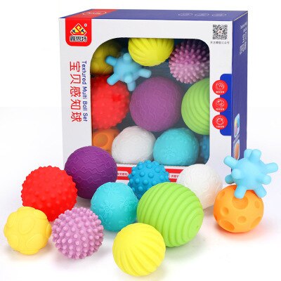 Kinderspeelgoed Kids Geweven Multi Bal Zacht Speelgoed Bal Set Ontwikkelen Baby Tactiele Zintuigen Massage Training Speelgoed Hand Touch bal: 11 pieces in 1 set