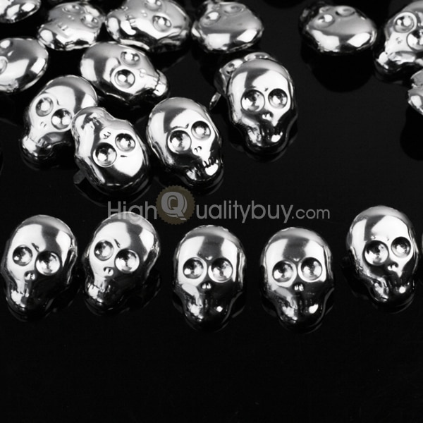 30 pcs Schedel Vorm Spots Spikes Studs Legering Punk Rock Leather Craft Schoenen Kleding Tassen Kleding Klinknagels Decor 22 x 16mm