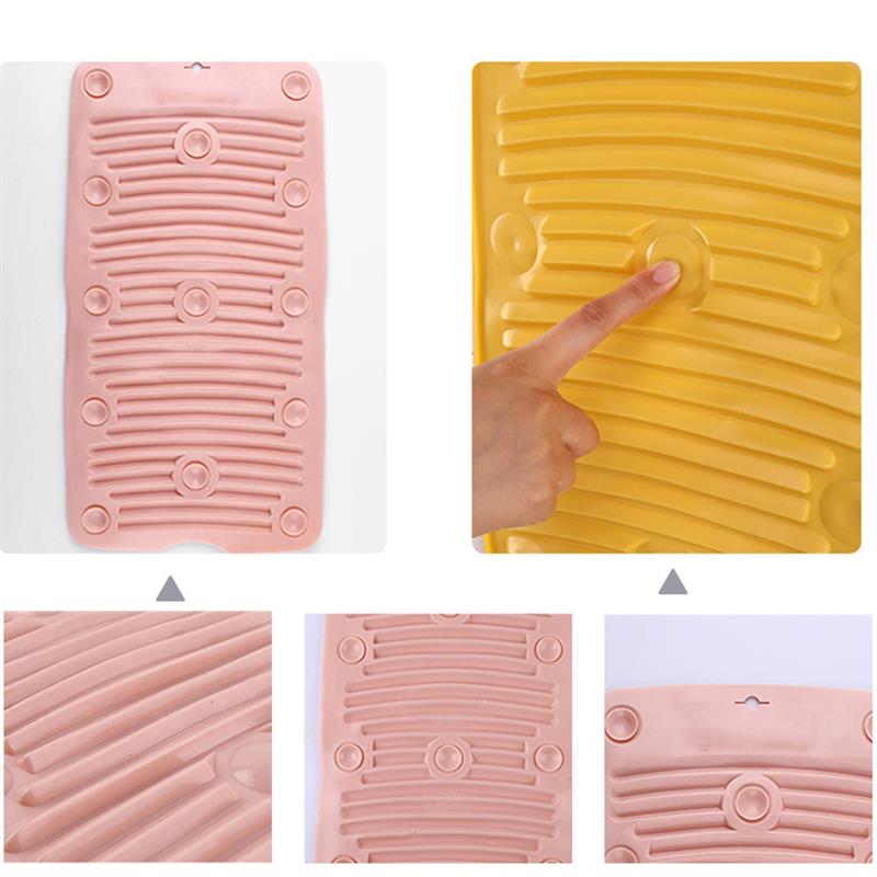Lavadero de silicona Mini plegable Tabla de lavar hogar multifunción mano Tabla de lavar para ropa, fregonas