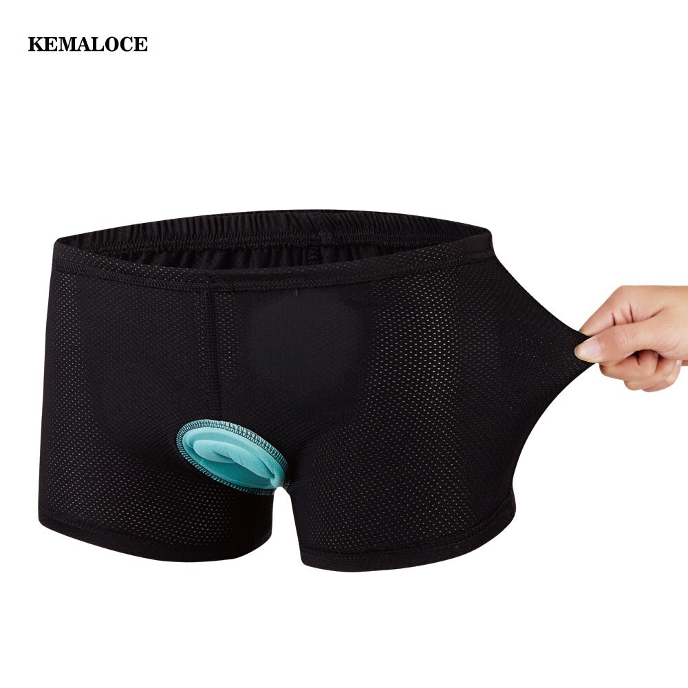 Kemaloce Kran Schnell Trocknend Komfortabel Schwarz Silikon Gel Pad Fahrrad Fahrrad Unterwäsche Männer 3d Padd Coolmax Radfahren Unterwäsche kurze Hose