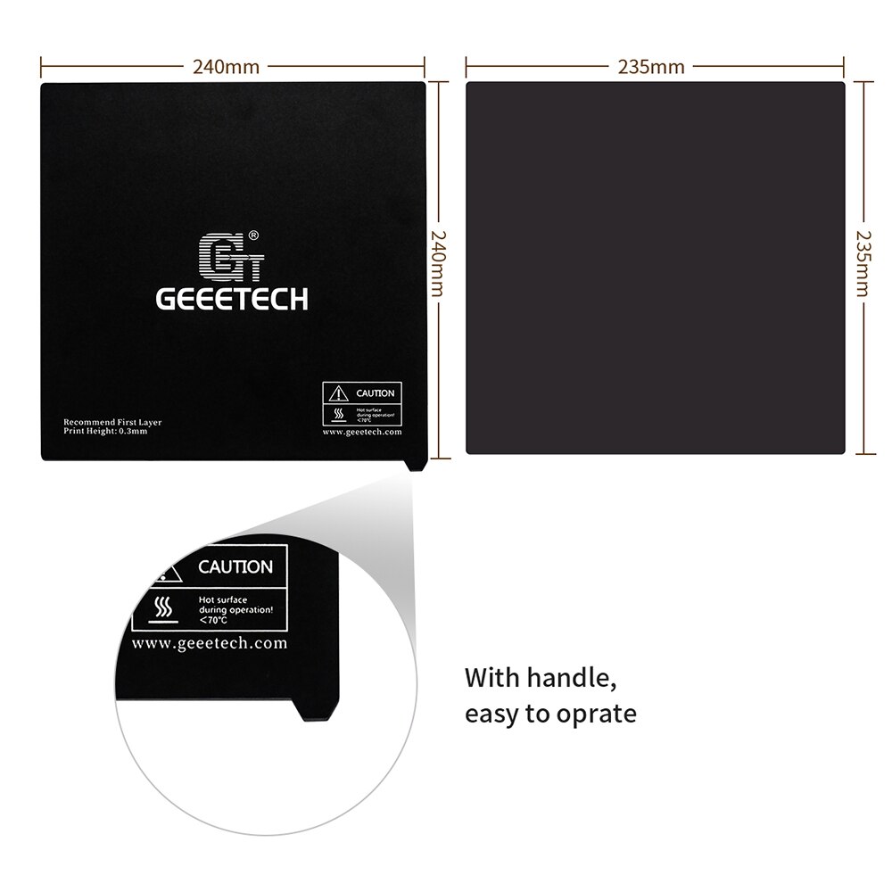 Geeetech Flexibele Verwisselbare Magnetische Plaat Bovenste En Onderste Montage Van Rubber Zuig Voor 3D Printer