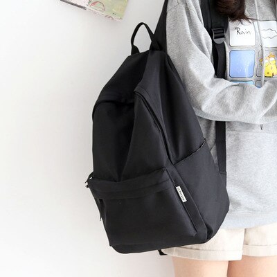 Sac à dos oxford simple pour adolescentes, femmes, collégiennes, étudiants, sacs à livres utiles, loisirs, voyage, hommes: Pur grand