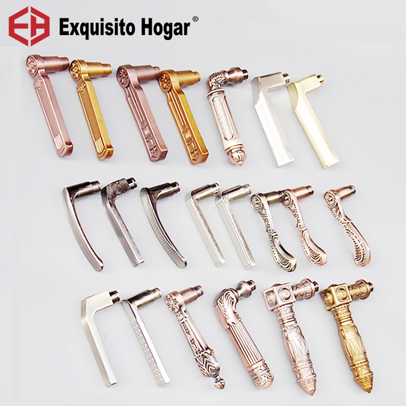 Burglar Door Handle Double Live Double Fast Handle Solid Lock Thickening Door Pull Spring Lock Door Fitting