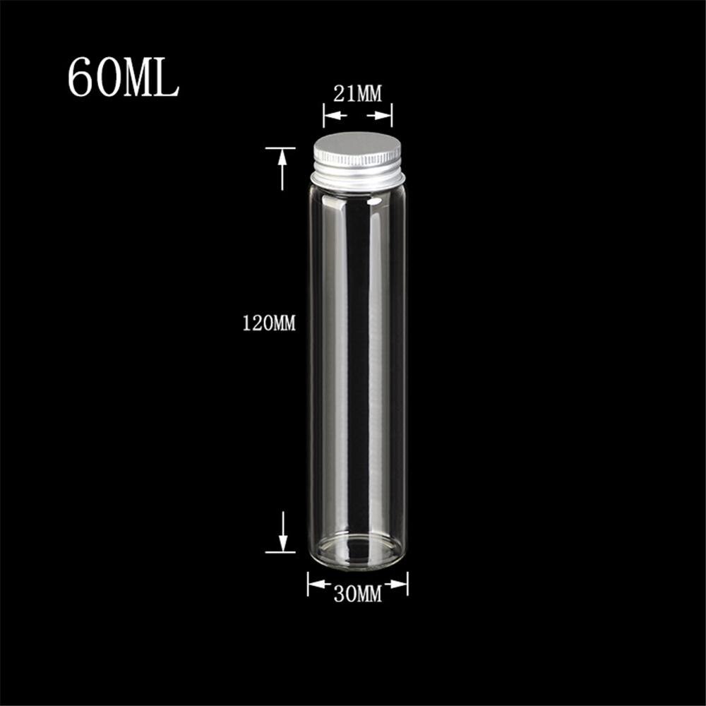 Botellas de vidrio con tapa de tornillo, frascos de sellado de aluminio, grado alimenticio, 24 piezas, 15ml, 25ml, 40ml, 50ml, 60ml: Gris oscuro