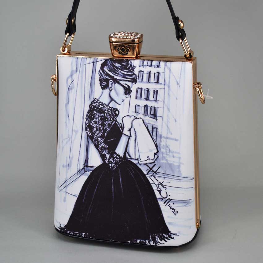 dibujos animados personajes cara pintura bolso PU mujeres embragues bolsas bolsos señora bandolera bolso noche embrague monedero