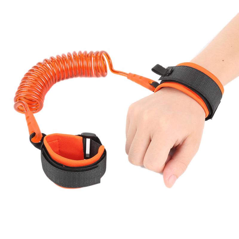 Veiligheidsgordel voor kinderen, anti-verlies band, wandelgordel, polsband, peuterband, kinderwandelhandband: Oranje