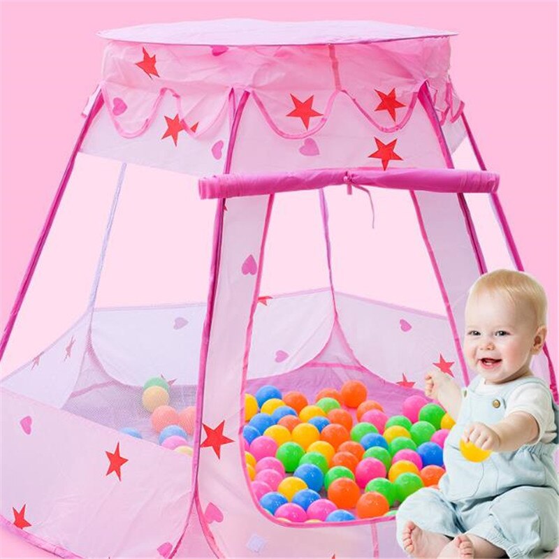 Kids Ocean Ball Pit Pool Toys Outdoor and Indoor Baby Toy Tents Baby Girls Fairy House Tent Princess Play Tent