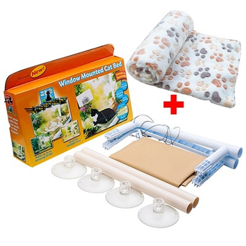 Kattenraamhangmat - Ademend Oxford Stof - Veilig Bevestigd - Max 20kg Draagkracht