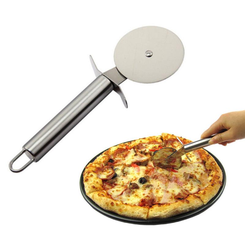 1 Pc Pizza Cutter Rvs Pizza Mes Cake Brood Taarten Ronde Mes Cutter Pizza Tool Pizza Wielen Koken Tool pizza Cutt
