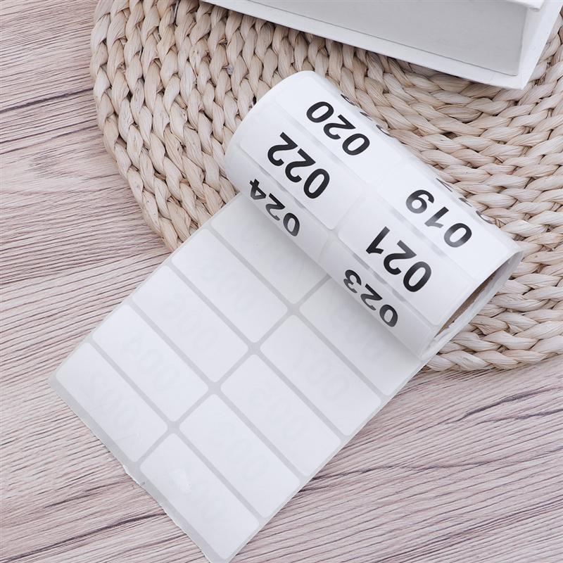 1-500 Numbers Consecutive Number Labels Inventory Stickers Product Claiming Labels