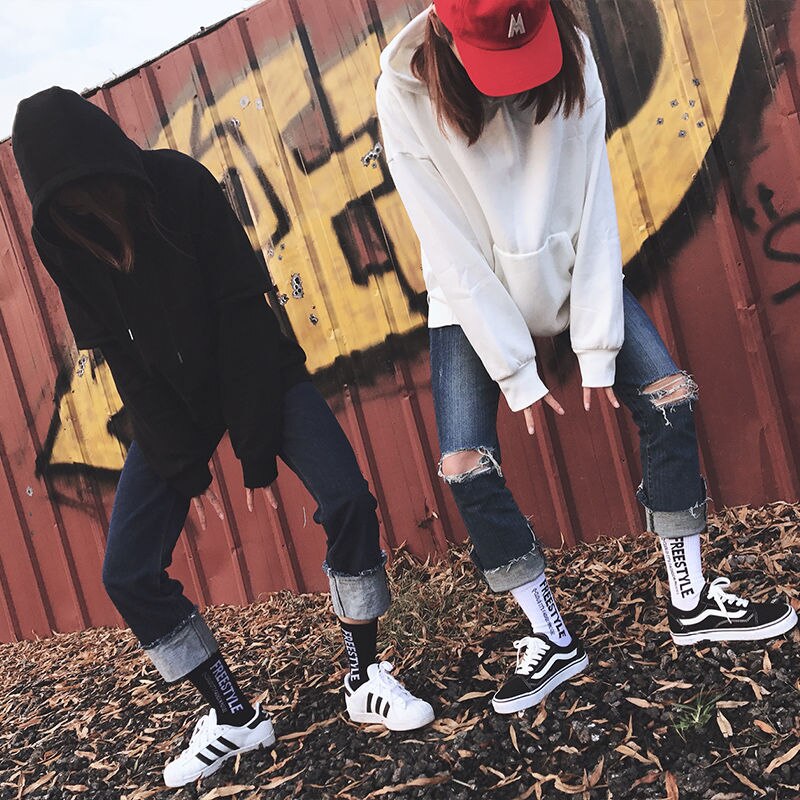 Men Skateboard Socks Funny Socks Harajuku Street Sports Socks Unisex Europe America Happy Socks Men Cotton Hip Hop Socks