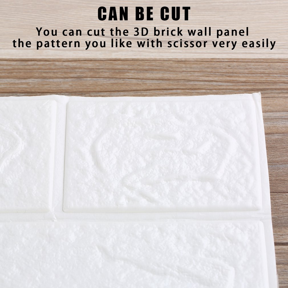 3D Wall Stickers Self Adhesive Foam Brick Room Decor DIY Wallpaper Wall Decor Living Wall Sticker Room Home Drcor 70x15cm