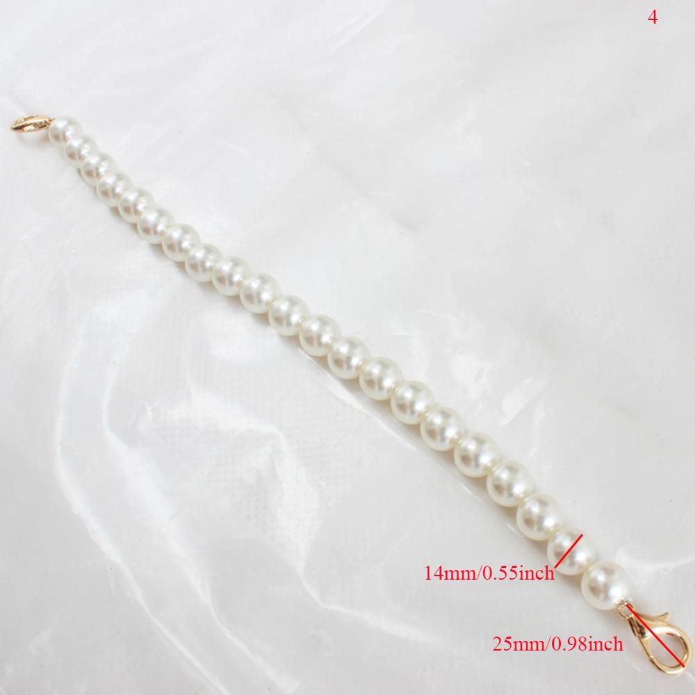 DIY Sweet Faux Pearl Beaded Handbag Strap Women Lady Purse Belts White Replacement Bag Handle Shoulder Bag Strap Bag Accessories: 7