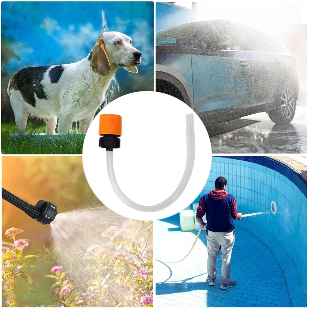 Conectores de manguera elástica, adaptador de lavadora a presión para botella de plástico, tubería de agua, succión, accesorios de lavado de coche, 1-10 Uds.
