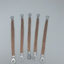 50pcs Span cable / bridge connection ground wire / copper braid / copper clad aluminum / 6square 20cm box connectio