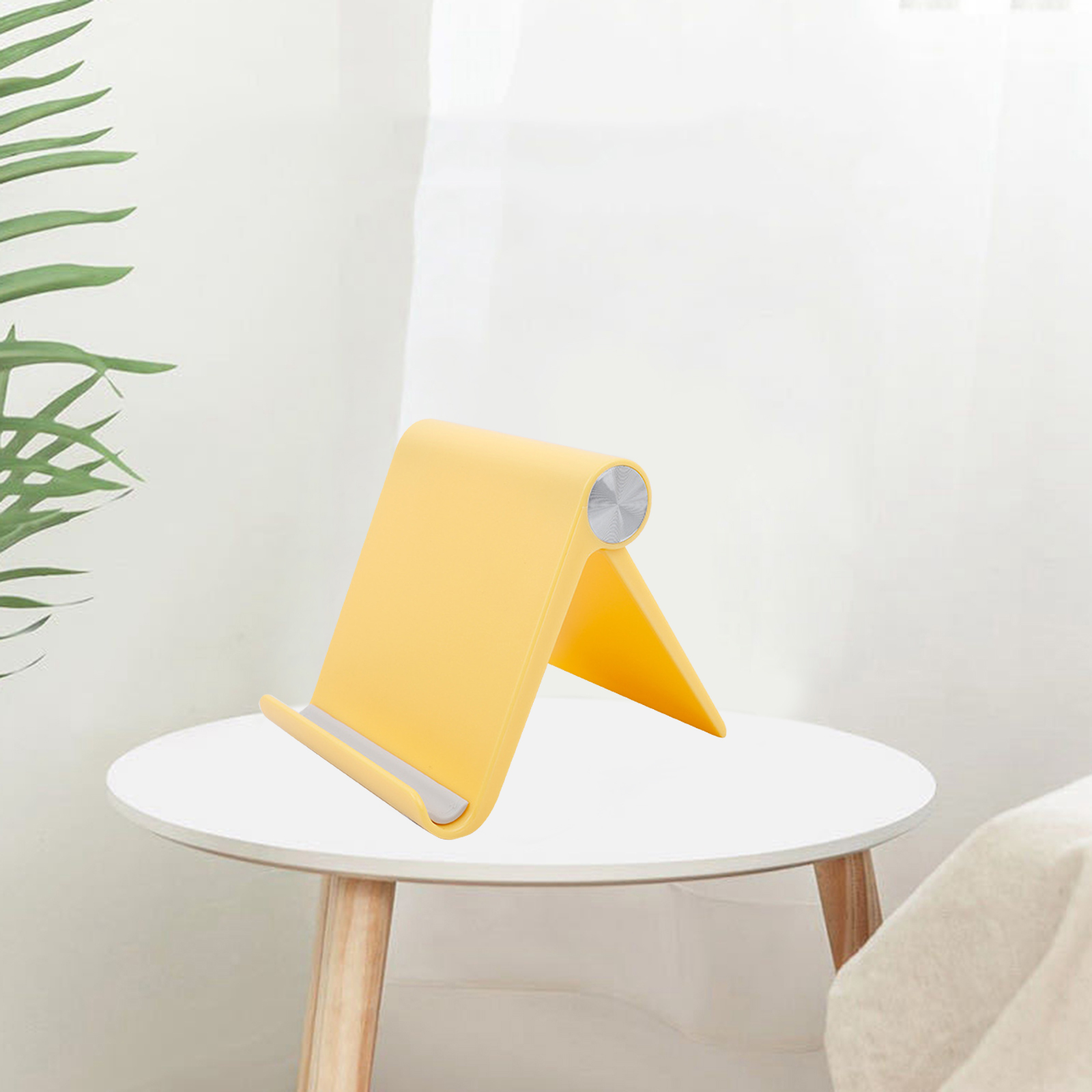 Universal Adjustable Book Phone Tablet Stand Cookbook Holder Desk for iPad: Yellow