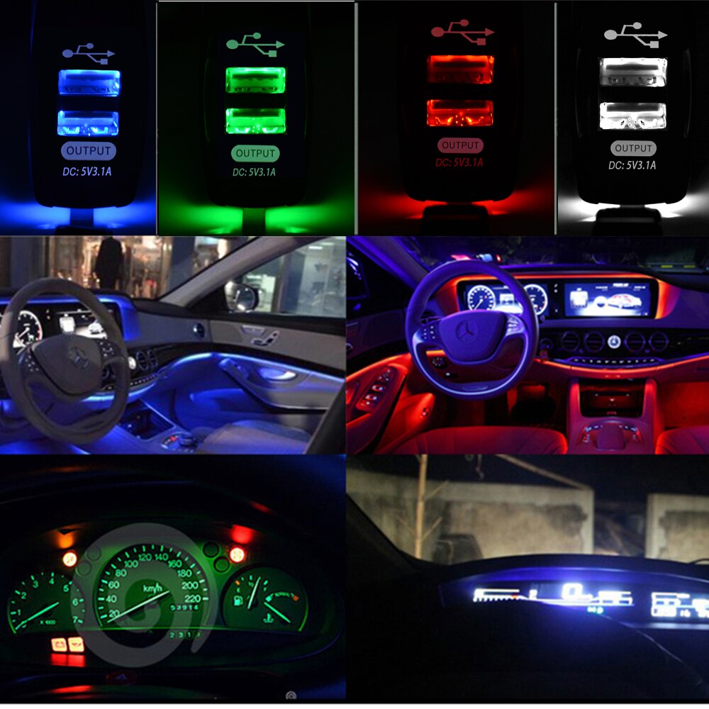 Auto Adapter Outlet DC Mobile Phone Charger for Toyota Tacoma Tercel Tiara Van Venza Yaris Hiace Prius V Hilux Land Cruiser