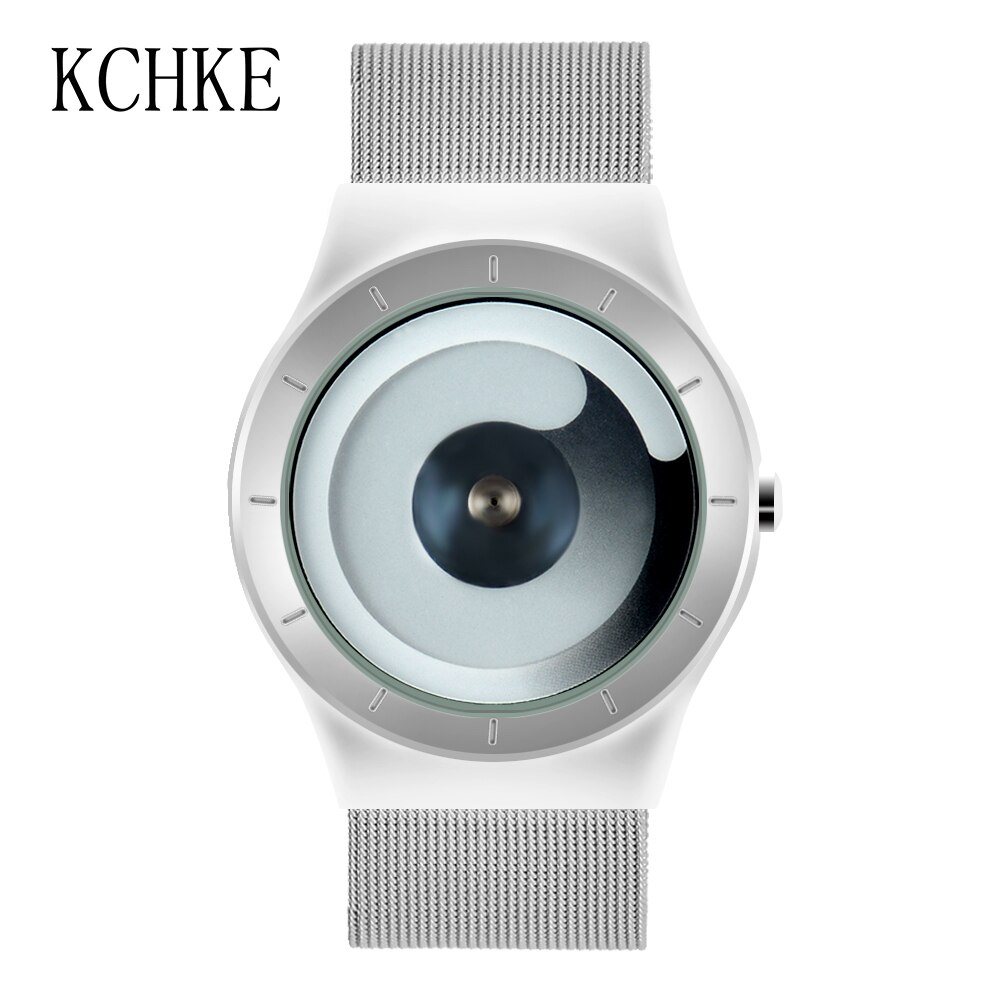 Kchke Heren Horloge High-End Luxe Sport Horloge Rvs Mesh Quartz Horloge Relogio Masculino