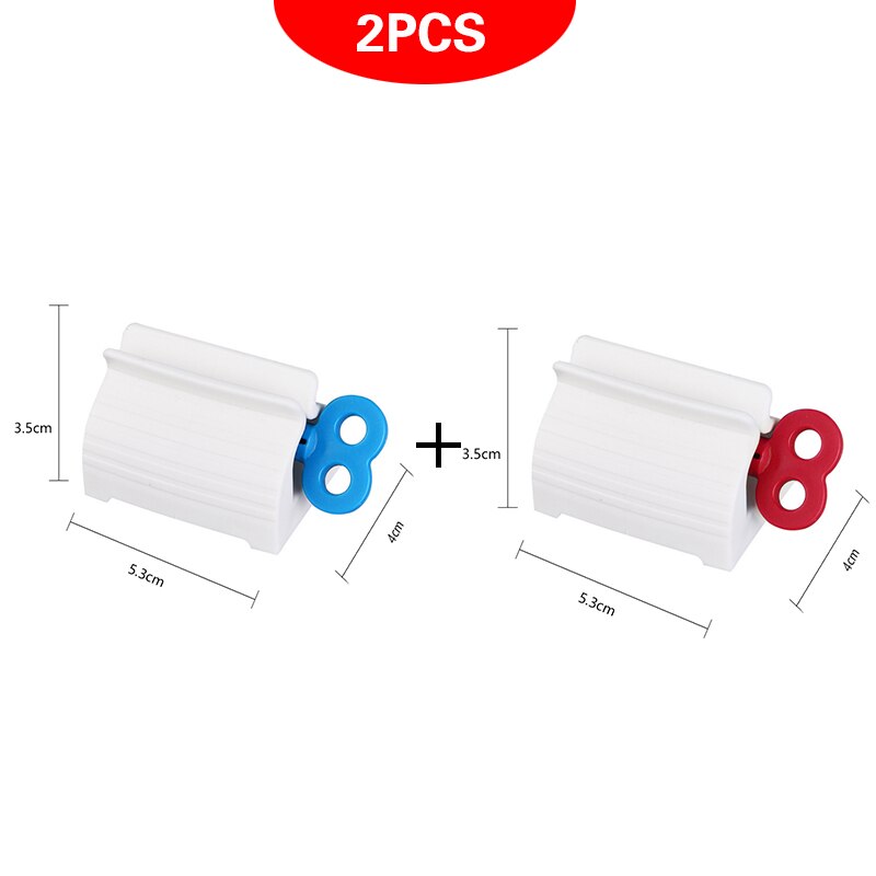 Bathroom Accessories Toothpaste Dispenser Multi-functional Tooth Paste Tube Squeezer Rolling Holder banheiro tandpasta knijper: 2 Pieces10