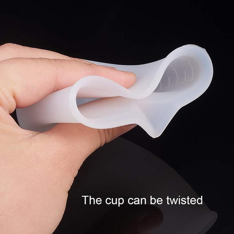 100Ml Maatbeker Siliconen Maatbeker Diy Handgemaakte Making Tool Met Schaal Transparante Cup Keuken Praktische Gereedschap